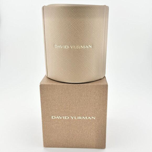 NEW IN BOX David Yurman Leather Round Jewelry Organizer RARE - 2025 EXCLUSIVE - Picture 2 of 4